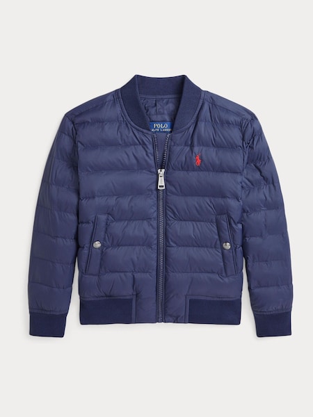 Blue Boys Quilted Bomber Jacket (AJ4923) | £179 - £195
