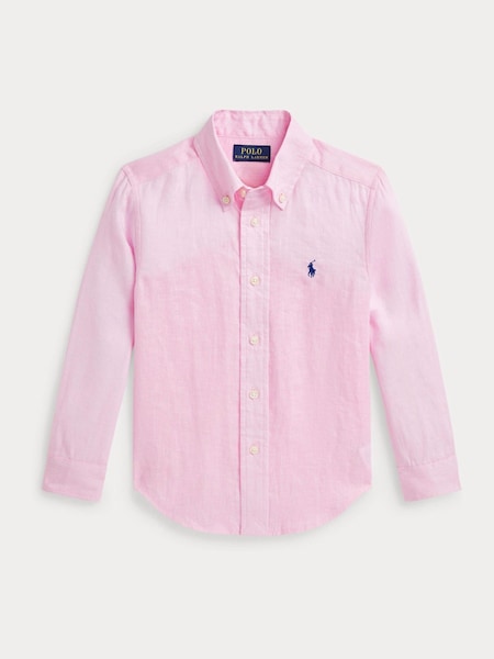 Pink Boys Linen Shirt (AJ4924) | £79 - £89