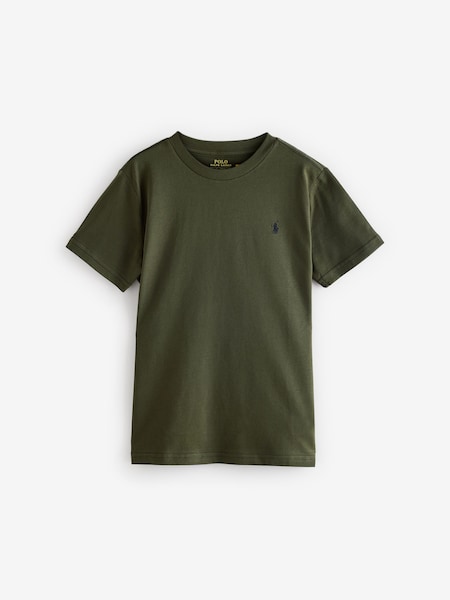 Green Boys Jersey Crewneck T-Shirt (AJ4925) | £42 - £45