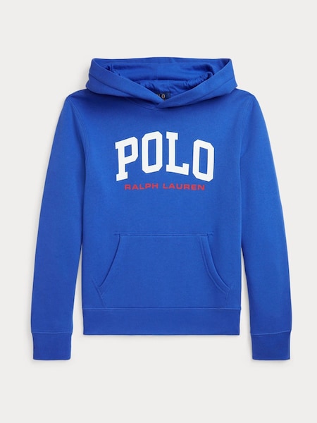 Blue Boys Logo Fleece Hoodie (AJ4939) | £99