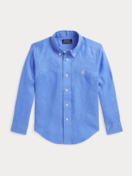 Blue Boys Linen Shirt (AJ4950) | £79 - £89