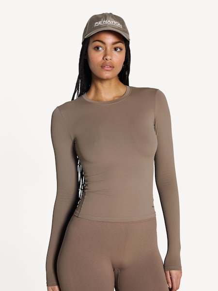 Brown Foundation Long Sleeve Top (AJ6278) | £50