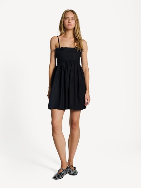 Black Poplin Star Mini Dress (AJ6726) | £195