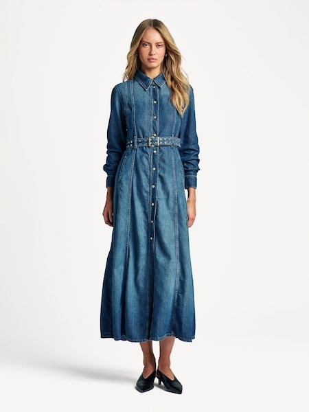 Blue Light Denim Maxi Dress (AJ6738) | £425