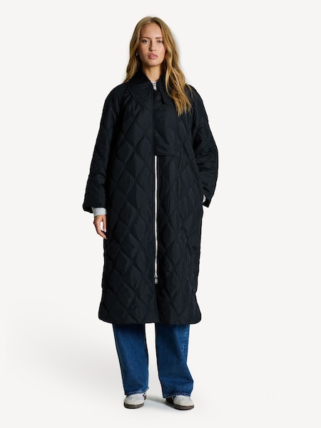 Black Ripstop Quilt Coat (AJ6753) | £355