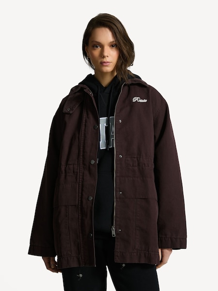 Brown Heavy Woven Jacket (AJ7497) | £260