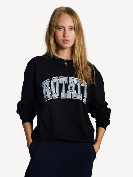 Black Thin Jersey Long Sleeve Top (AJ7501) | £90
