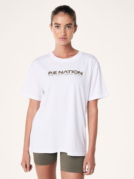 Khaki/White Sero Short Sleeve T-Shirt (AJ7723) | £45