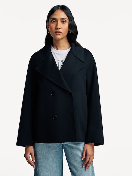 Black Gilkes Crop Trench Coat (AK0263) | £845