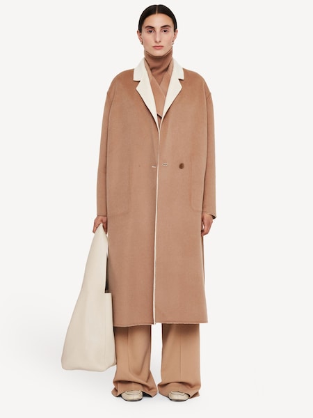 Cream Edmond Cashmere Mix Coat (AK0264) | £1,295