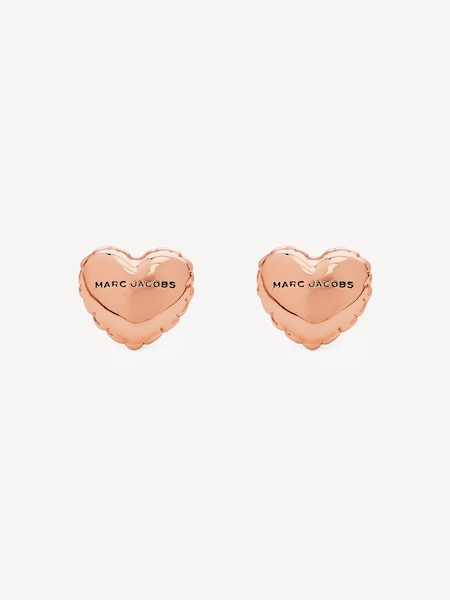 Gold Tone Balloon Heart Earrings (AK5652) | £95
