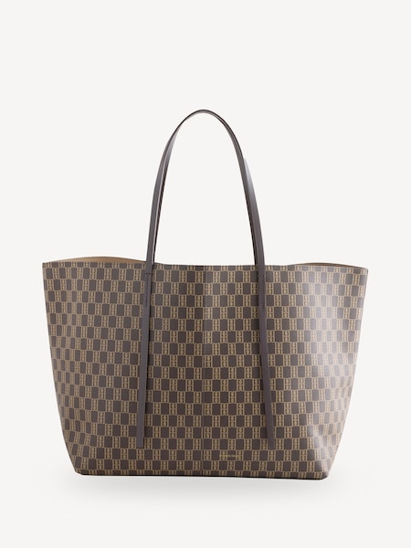 Brown Abi Jacquard Tote (AK5668) | £320