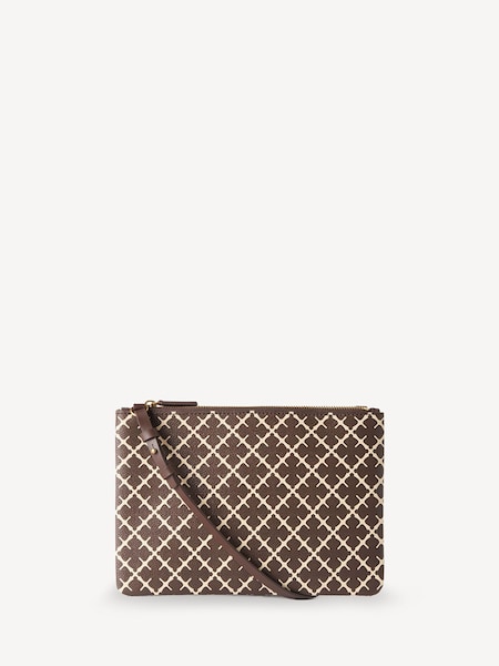 Brown Ivy Print Purse (AK5673) | £100