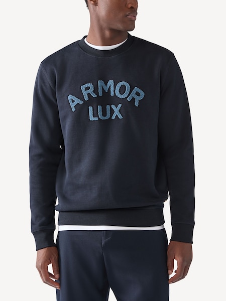 Green Heritage Logo Crew Neck 100% Cotton Sweatshirt (AL8933) | £115