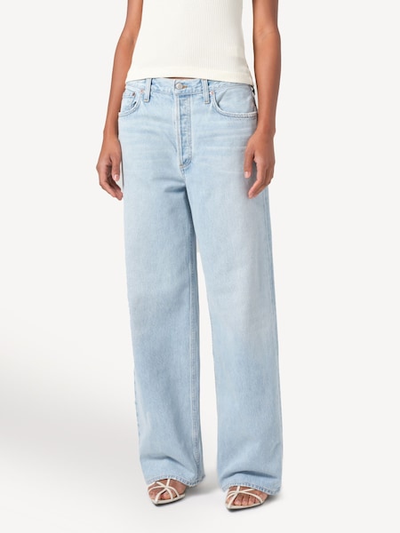 Blue Low Slung Baggy Jeans (AM5447) | £310