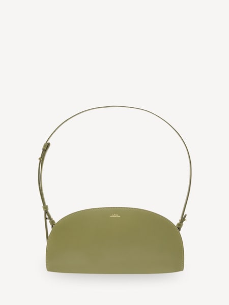 Green Half Moon Shoulder Bag (AM5657) | £415
