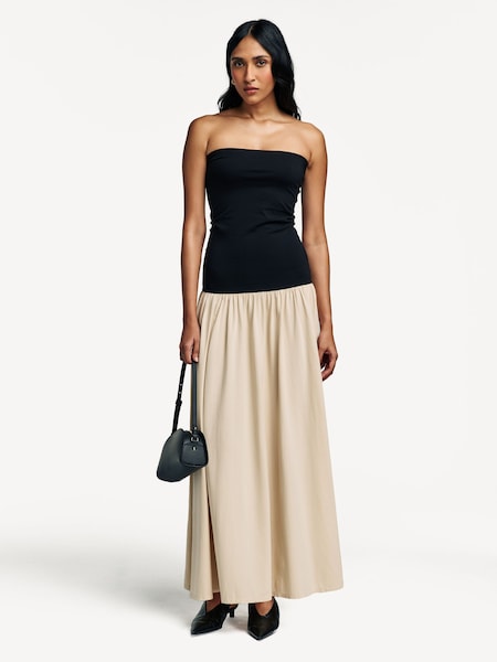 Black Marciella Bandeau Maxi Dress (AM8785) | £180