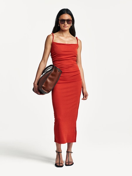 Red Alexa Mesh Bodycon Dress (AN1107) | £345