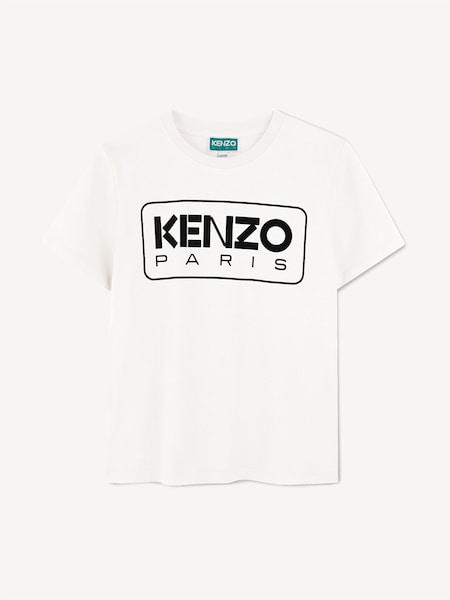 White  Rectangle Logo Short Sleeve T-Shirt (AN1371) | £55 - £65