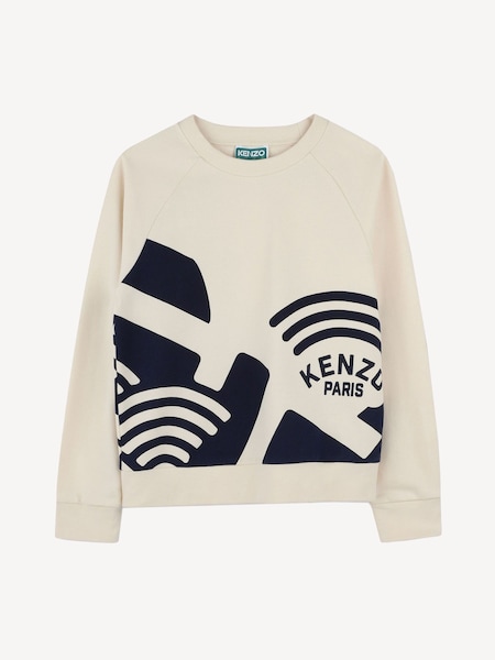 Large Natural Long Sleeve Logo Sweatshirt (AN1384) | £115 - £140