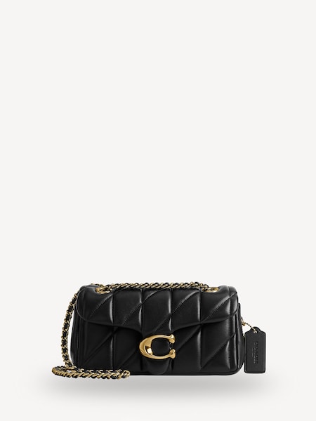 Black Quilted Leather Tabby Bag 20 (AN2789) | £450