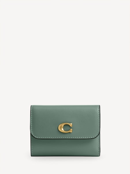 Green Leather Essential Card Holder Wallet (AN2801) | £125