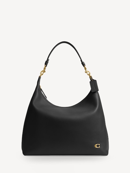 Black Brown Juliet Slouchy Shoulder Bag 38 (AN2803) | £495