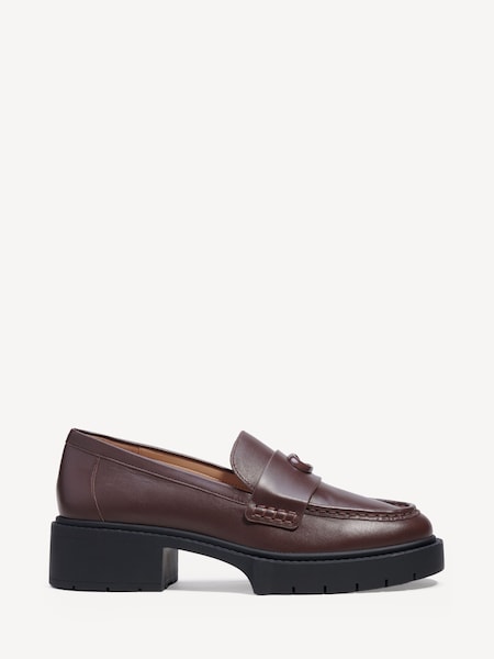 Brown Leah Platfrom Loafers (AN2811) | £225