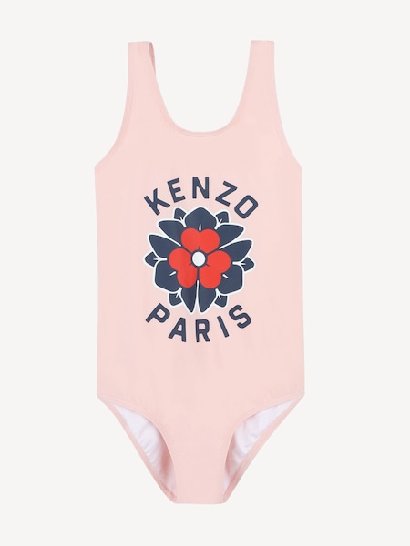 Pink Logo Swimming Costume (AN3156) | £65 - £75