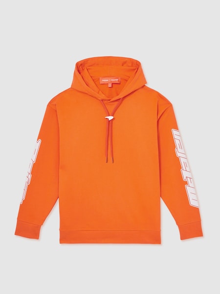 Papaya Orange Zak McLaren F1 Team Oversize Toggle Hoodie Unisex Fit (AN4990) | £148