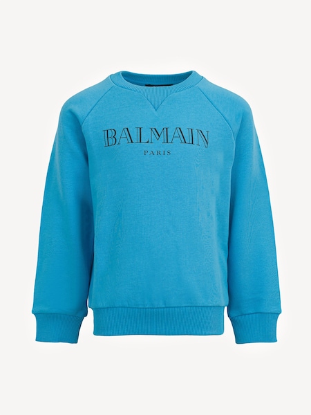 Blue Logo Long Sleeve Crew Neck Sweatshirt (AN5119) | £155 - £171