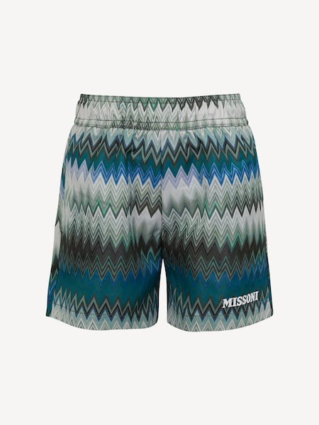Logo Zig Zag Print Swim Shorts (AN5539) | £125 - £139