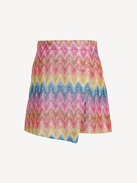 Pink Zig Zag Logo Skirt (AN5546) | £198 - £220