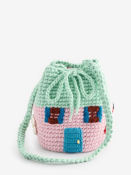 Green Crochet House Bucket Bag (AN5630) | £133