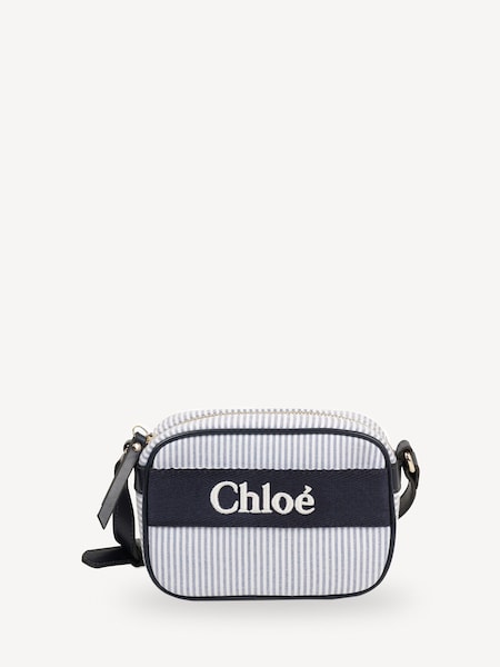 Blue Stripe Cross-Body Bag With Logo (AN6778) | £230