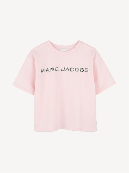 Pink Diamante Logo Short Sleeve T-Shirt (AN6883) | £55