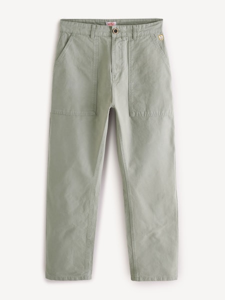 Green Straight Leg Fatigue 100% Cotton Trousers (AN7599) | £110
