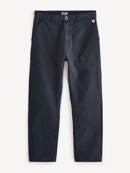Blue Straight Leg Fatigue Trousers (AN7608) | £110