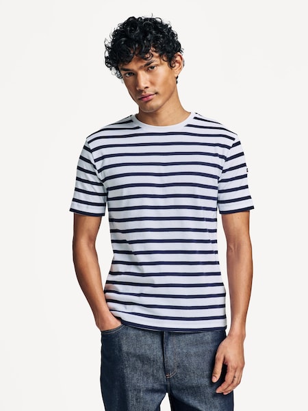 Morgat Breton Stripe Short Sleeve T-Shirt (AN7610) | £50