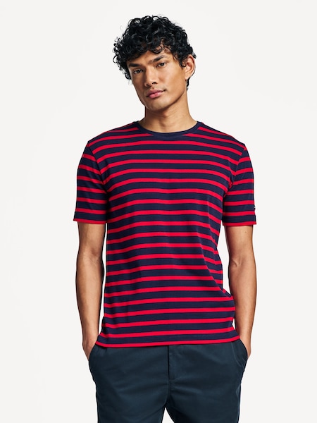 Morgat Breton Stripe Short Sleeve T-Shirt (AN7611) | £50