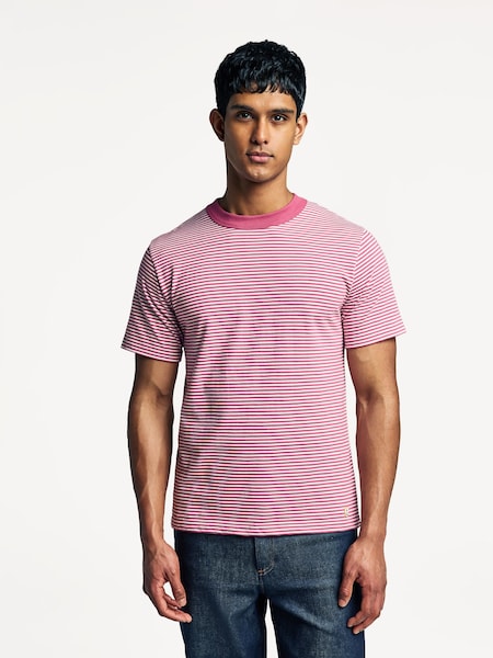 Pink Heritage Breton Stripe T-Shirt (AN7632) | £60