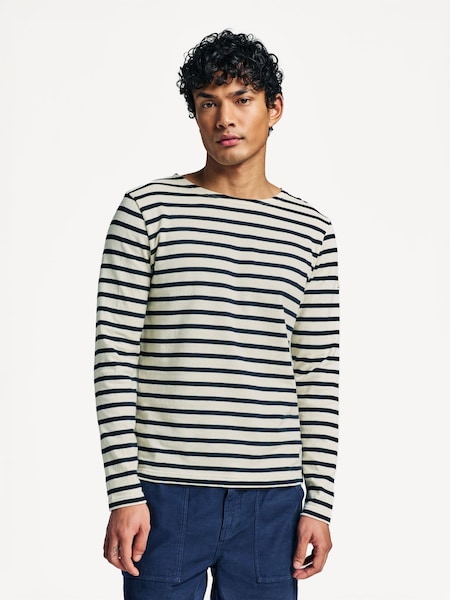 Aviron Breton Stripe Long Sleeve T-Shirt (AN7635) | £75