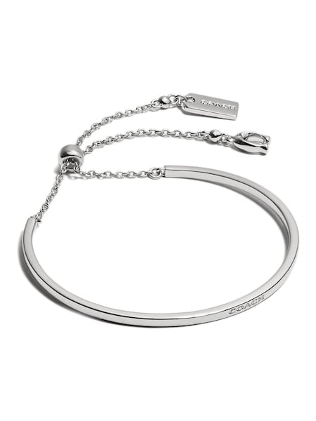 Silver Tone Slider Bangle Bracelet (AN7853) | £75