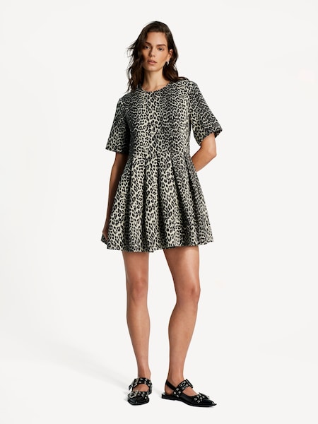 Animal Mini Cotton Tweed Dress (AP9566) | £365