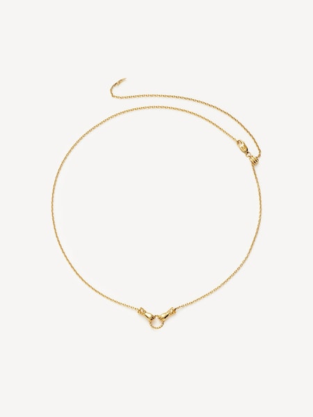Gold Tone Harris Reed In Good Hands Mini Pendant Slider Necklace (AR2711) | £150