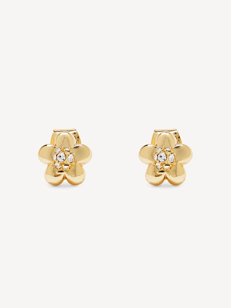 Gold Tone Daisy Micro Earrings (AR2941) | £60