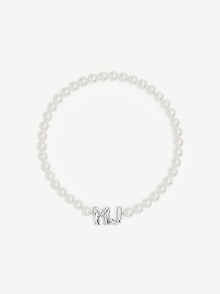 Silver Tone Balloon Pearl Necklace (AR2949) | £140