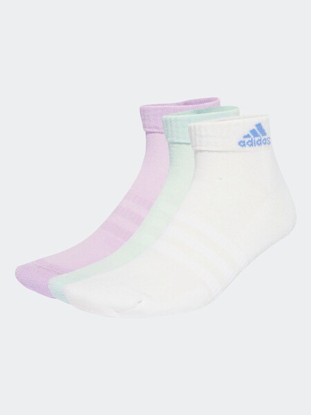 Purple Cushioned Sportswear Ankle Socks 3 Pack (AR3733) | £10