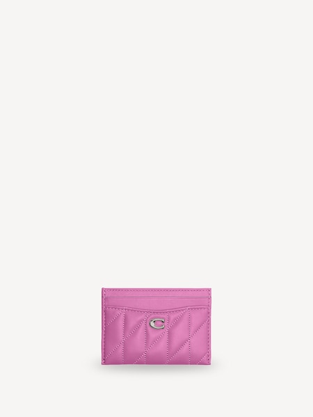 Pink Quilted Pillow Leather Essential Card Case (AR6443) | £95