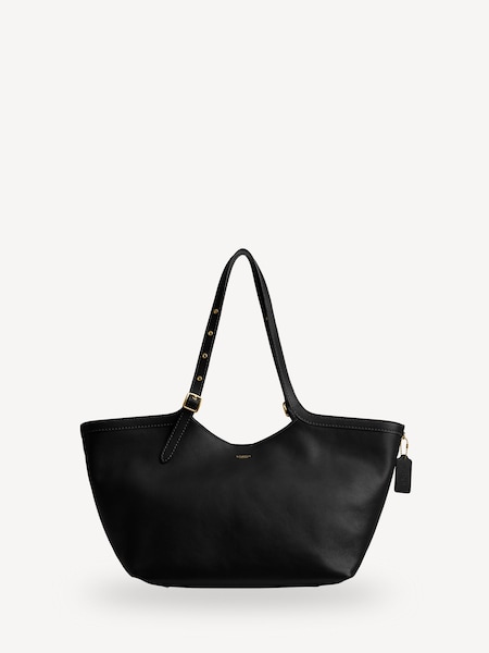 Black Grain Leather Gramercy Tote (AR6452) | £495